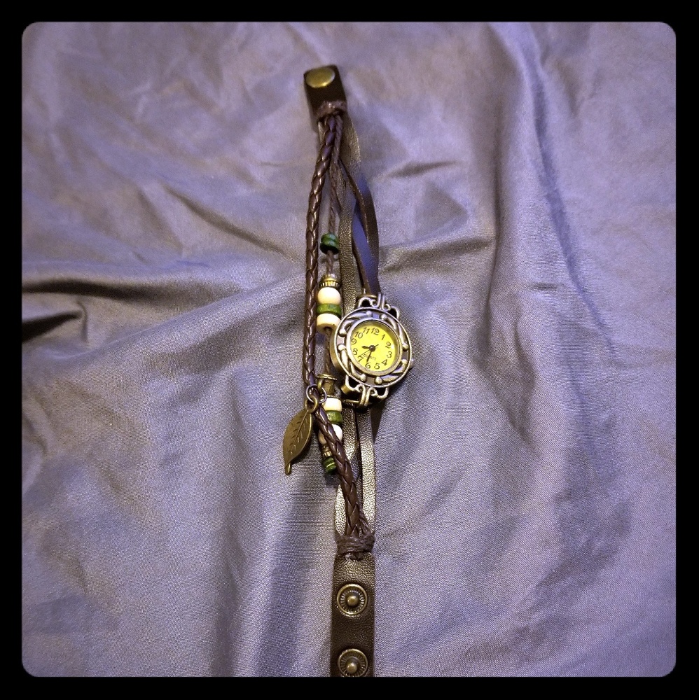 Multilayer leather watch/ bracelet